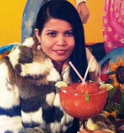 Pretty Woman With 27 Ounce Margarita